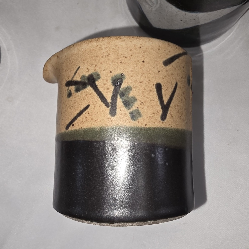 Set Of 4 Modernist Yunomi Japanese Ceramic Stoneware Sake Tea Expresso Cups - Picture 3 of 8